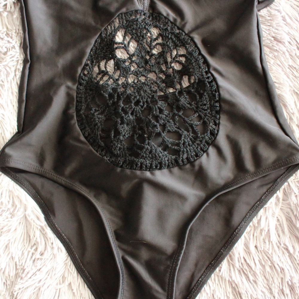 One Piece Black Bathing Suit